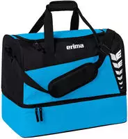 Erima Six Wings Sporttasche mit Bodenfach M Curacao / Schwarz