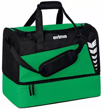 Erima Six Wings Sports Bag with Bottom Compartment L emerald/black