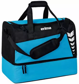 Erima Six Wings Sports Bag with Bottom Compartment L curacao/black