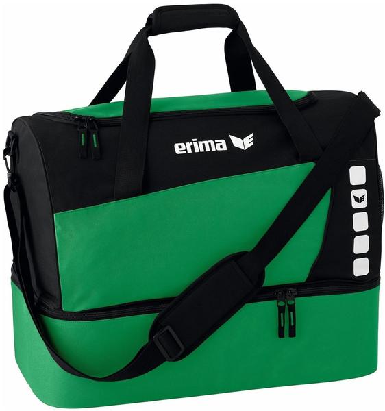 Erima Club 5 Sporttasche mit Bodenfach S smaragd/schwarz