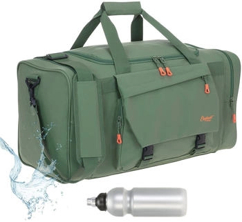 Elephant plane tour sports bag 55cm L + drinking bottle jungle green