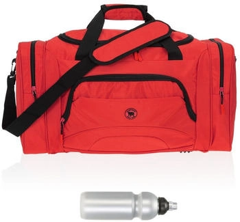 Elephant Color Big sports bag 55cm + drinking bag (1296) light soft red