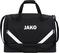 JAKO Sporttasche Iconic Junior, schwarz, mit Boden- & Nassfach, 55 cm, 60 Liter