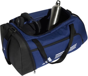 Adidas Essentials 3-Stripes Duffel Bag (JM9059) dark blue/white – Vielseitige Tragemöglichkeiten für maximalen Komfort