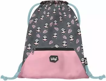 Baagl Turnbeutel mit Tasche panda