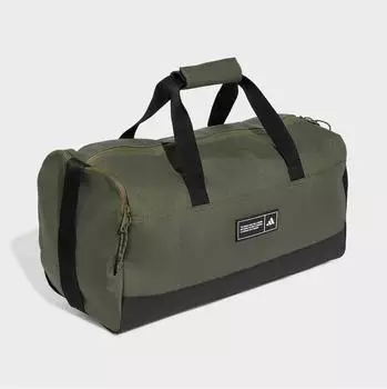 Adidas 3 Stripes Duffel Bag Small, olive strata/schwarz (KG9565)