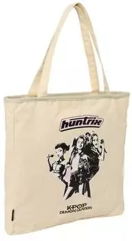 Safta K-Pop Demon Hunters Star Tote Bag mit Rei&szlig;verschluss, beige, 36x38x6,5cm (642685777)