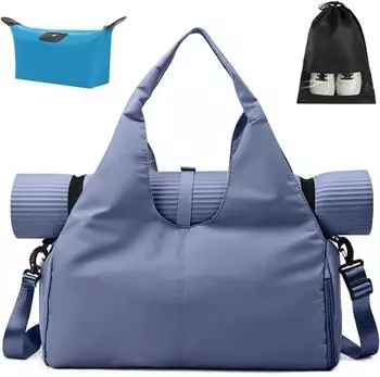 LuxusKollektion Sporttasche mit Schuhfach, Nassfach & Yogamattenhalter