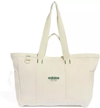 Adidas Canvas Tragetasche (KS9565) ivory/collegiate green