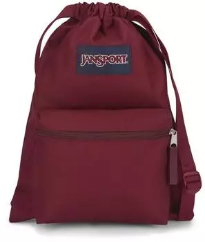 JanSport Drawsack Turnbeutel 14L mit Kordelzug, rot