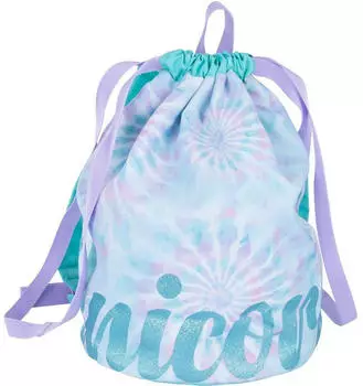 Stylex Sportbeutel-Rucksack Einhorn, blau-lila pastell, 36x24x16cm (47073)