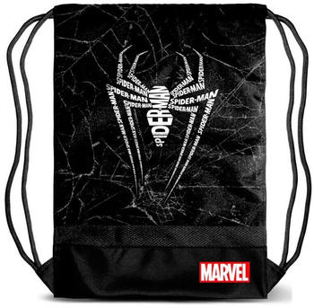 Karactermania Spiderman Marvel drawstring bag black/white