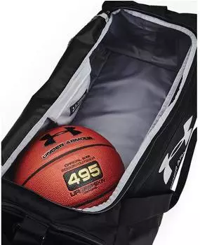 Under Armour Undeniable 5.0 M (1369223) black/metallic silver – Praktische Fächer für Schuhe und Nasswäsche