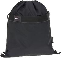 L&Auml;SSIG Turnbeutel "Bold, black" aus recyceltem Material