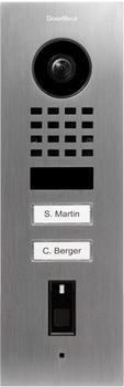 DoorBird D1102FV Fingerprint 50 IP Video-Türstation 2 Ruftasten Edelstahl V2A (423872295)