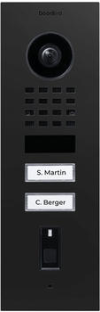 DoorBird D1102FV Fingerprint 50 IP Video-Türstation 2 Ruftasten graphitschwarz (423874176)