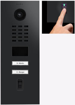 DoorBird D2102FV Fingerprint 50 IP Video-Türstation 2 Ruftasten graphitschwarz (423874435)