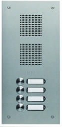 Grothe UP-Türstation V2A 1-reihig 4-Taster (TS 788 1-4)