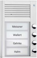 TCS AP-Tuerstation PAK04-EN Audio 4 Tasten 1-r. AP silber (PAK04-EN)
