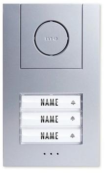 M-E Modern Electronics VISTUS AD ALU 430 S Audio-Außenstation für 3-Familienhaus silber (41006)