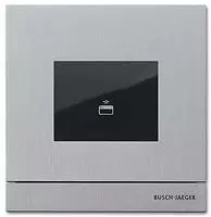 Au&szlig;enstation mit Transponder-Modul f&uuml;r Busch-Welcome&reg; (Edelstahl)