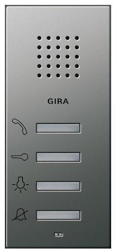 Gira Wohnungsstation AP aluminium 1250203