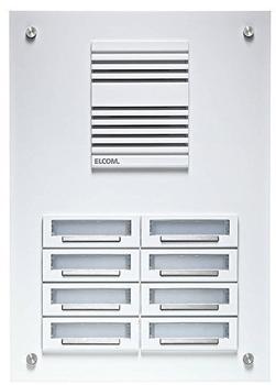 ELCOM Stabila AP-Türstation 2-reihig 4-Taster (TAP-4/2 RAL9016)