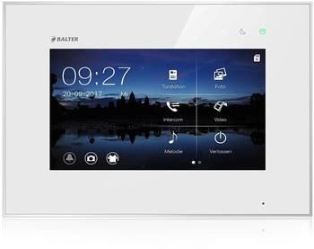 Balter EVO 7 Videostation Touchscreen Bildschirm 2-Draht BUS Technologie Interkom Weiss (EVO-7M)