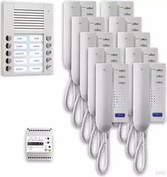 TCS Audio Au&szlig;enstation Pack 10 PES 10 Tasten AP f&uuml;r 10 Wohneinheiten (PPA10-EN/02)