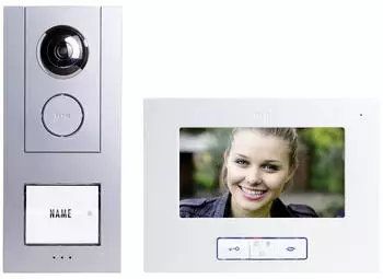 M-E Modern Electronics VISTUS VD ALU 6710 S Video-Türsprechanlage Kabelgebunden Silber (41174)