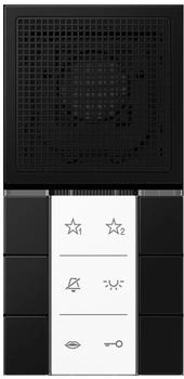 Jung Audio-Innenstation Serie LS graphitschwarz matt (SIAILS6SWM)