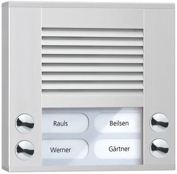 TCS Audio Außenstation 2-reihig 4 Tasten AP silber (PES04-EN/04)