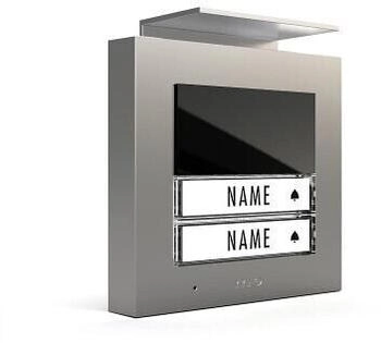M-E Modern Electronics Vistadoor ADV-1020 S Audio-Außenstation für 2-Familienhaus Silber (41317)