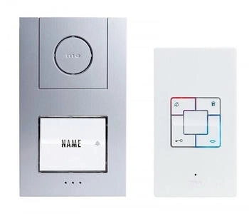 M-E Modern Electronics Vistus AD ALU 4010 S Audio-T&uuml;rsprechanlage Set f&uuml;r 1 Familienhaus, silber (41184)