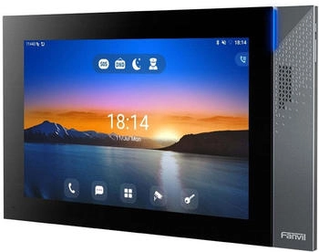 Fanvil SIP Indoor Station T&uuml;rsprechanlage mit Touch Display Schwarz (I57A)