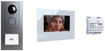 M-E Modern Electronics m-e modern-electronics VD ALU 6109 A/W Komplett-Set Weiß (glänzend) Anthrazit (41329)