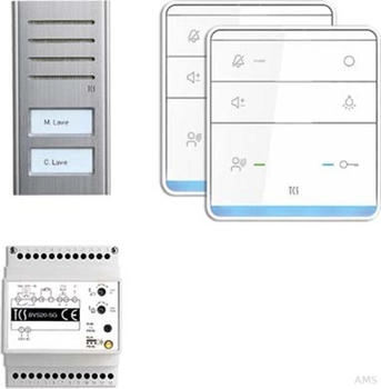 TCS PSX2320-0000 TASTA:pack Audio Kompakt AP für 2 Wohneinheit silber