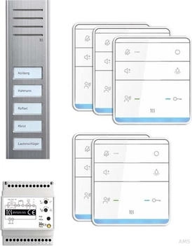 TCS PSX2350-0000 TASTA:pack Audio Kompakt AP für 5 Wohneinheit silber