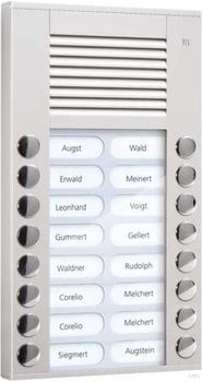 TechniSat Audioau&szlig;enstation 2-reihig 16 Tasten AP silber PES16-EN/04