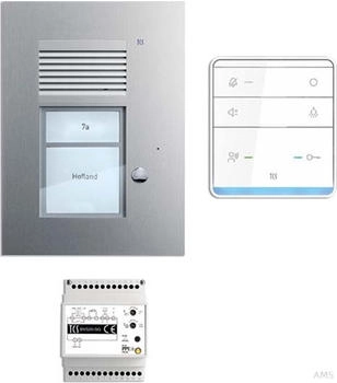 TCS PSU2310-0000 TASTA:pack Audio Unterputz für 1 Wohneinheit mit Außenstation PUK 1 Klingeltaste + Freisprecher ISW5010 + Steuergerät BVS20