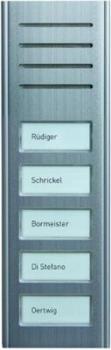 TCS ASX13005-0010 Audio-Außenstation 1-reihig Aufputz 5 Klingeltaste Aluminium eloxiert natur