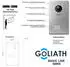 Goliath Basic Line Video Türsprechanlage 2-Familienhaus Monitor Schwarz - Silber