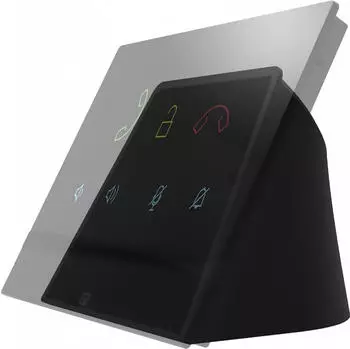 2N Innensprechstelle Desktop-St&auml;nder, Schwarz, Kunststoff (91378802)