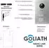 Goliath Basic Line Unterputz Video-Türsprechanlage 3-Familienhaus, 3x 7