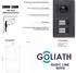 Goliath Basic Line Video-Türsprechanlage Full HD, 4-Familienhaus, 4x 7