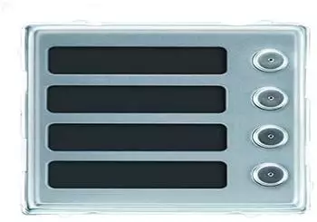 Urmet Sinthesi Modul 4 Ruftasten eloxiertes Aluminium (1148/14)