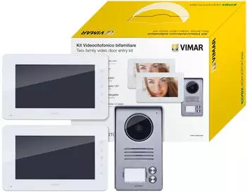 Vimar K40911 Videosprechanlage Set 2 Familien LCD 7in (K40911)