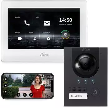 Goliath Kompakt Line IP-Video-Gegensprechanlage, anthrazit (AV-IPS-207)