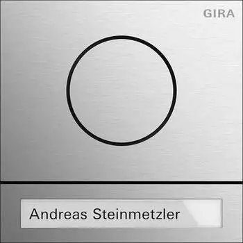 Gira T&uuml;rstationsmodul IBN-Taste System 106, Aluminium eloxiert (5569916)