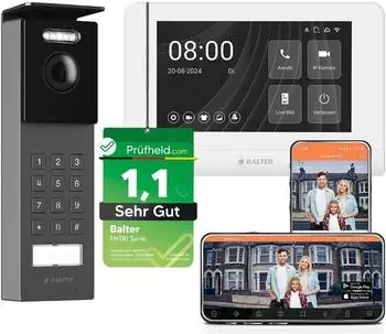 Balter ENTRI S Video-T&uuml;rsprechanlage 7" WiFi HD Monitor, 2-Draht (ENTRI-S-SET)